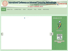 Tablet Screenshot of icacm.griet.ac.in
